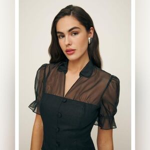 Reformation Avianna Linen Top